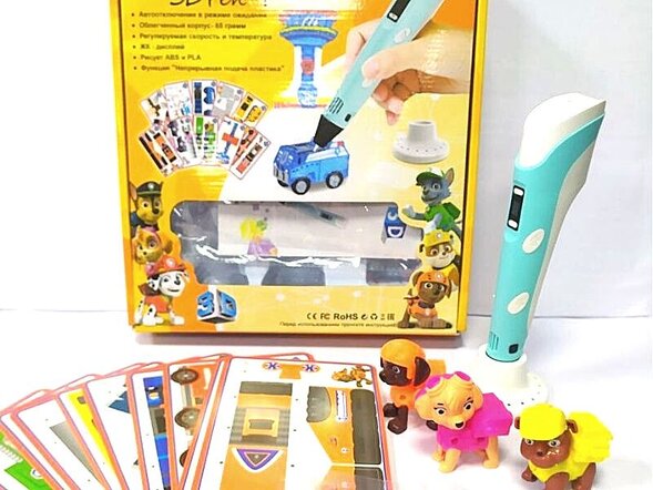 3Д ручка 3D Pen 4 c LCD дисплеем и игрушкой 